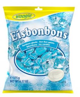 Woogie Eisbonbons ledové bonbóny dražé 175g (Osvěžující ledové bonbóny s lehkým mátovým aroma. )