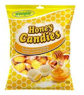 Woogie Honey Candies tvrdé bonbóny s medovou náplní 150g (tvrdé bonbóny s medovou náplní)