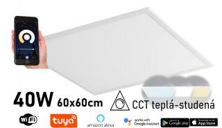 LED panel LIBRA wifi TUYA 60x60 40W CCT stmívatelný změna teploty barvy světla SMART GXSH064