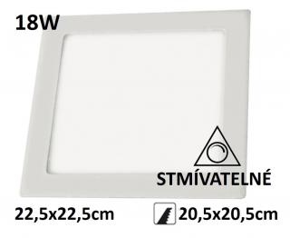 LED panel stmívatelný 18W SN18 čtverec 225x225mm vestavný | MaxLumen.cz Barva světla: denní bílá