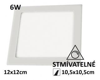 LED panel stmívatelný 6W SN6 čtverec 120x120mm vestavný | MaxLumen.cz Barva světla: denní bílá