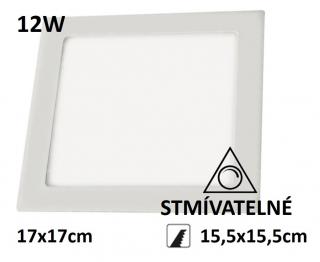 LED panel stmívatelný SN12 čtverec 171x171mm vestavný 12W | MaxLumen.cz Barva světla: denní bílá