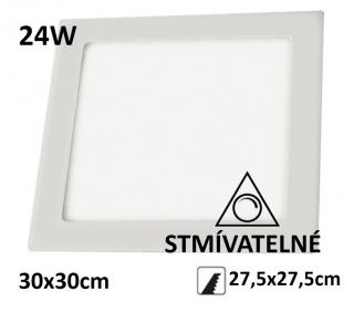 LED panel stmívatelný SN24 čtverec 300x300mm vestavný 24W | MaxLumen.cz Barva světla: studená bílá