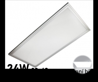 LED panel Zeus 30x60 24W stříbrný, denní bílá MaxLumen.cz