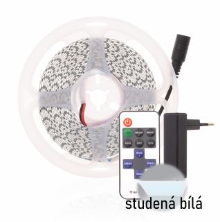 LED pásek s trafem 5m STUDENÁ BÍLÁ 35W 12V-5M10W
