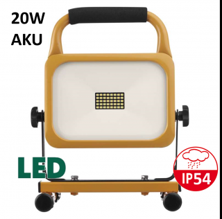 LED reflektor AKU nabíjecí EMOS, 20 W studená bílá ZS2821