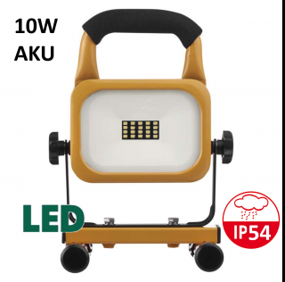 LED reflektor AKU nabíjecí přenosný, 10 W studená bílá ZS2811