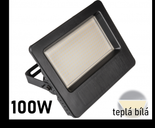 LED reflektor FB100W černý 100W TEPLÁ BÍLÁ 103710