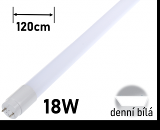 LED trubice HBN120 120cm 18W DENNÍ bílá led zářivka