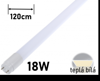 LED trubice HBN120 120cm 18W TEPLÁ bílá led zářivka