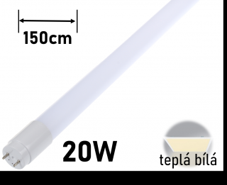 LED trubice HBN150 150cm 20W TEPLÁ bílá led zářivka
