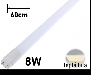 LED TRUBICE T8-N60 60cm 10W TEPLÁ bílá