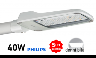LED veřejné osvětlení svítidlo Philips CoreLine Malaga 40W DENNÍ BÍLÁ BRP102 LED55/740 II DM 42-60A