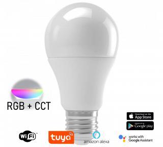 LED žárovka WIFI TUYA RGB+CCT 11,5W E27 A60 Bluetooth Kanlux SMART 33642