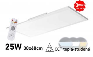 přisazený LED panel EXCLUSIVE 25W CCT 30X60 stmívatelný s ovladačem  ZM5172