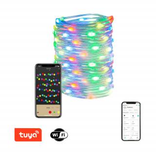 Smart vánoční LED osvětlení - řetěz 16m, 160ks RGB diod,, WiFi, TUYA