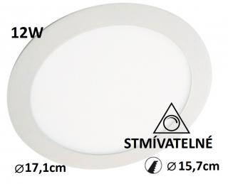 stmívatelný LED panel LN6 171mm 12W vestavný | MaxLumen.cz Barva světla: denní bílá