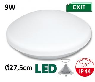 Stropní a nástěnné svítidlo VICTOR LED 9W W131/LED/EM čidlo nouzový modul | MaxLumen.cz Barva světla: denní bílá