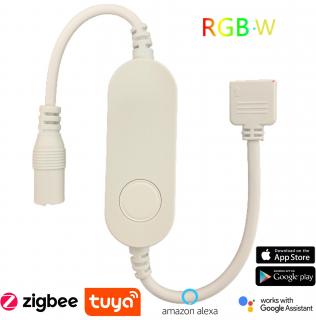 ZIGBEE chytrý ovladač pro RGBW LED pásky, TUYA, 5-24V, 5A
