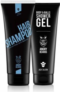 Angry Beards Shower set Urban Twofinger Šampón 250 ml + Sprcháč 230 ml