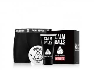 Angry Beards Underwear Antisweat deodorant v krému na intimní partie 150 ml + Antistick gel na intimní partie pro muže 100 ml + Balls Holder L dárková…