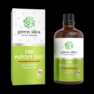 Green idea CBD pleťový olej 100 ml