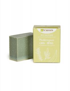 laSaponaria Tuhé olivové mýdlo BIO 100 g Středomořské bylinky a aloe