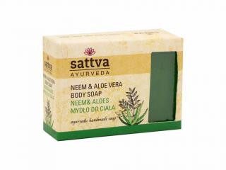 Sattva Ájurvédské mýdlo Neem a Aloe vera 125 g