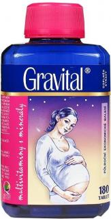 VitaHarmony Gravital pro těhotné a kojící ženy 180 tablet