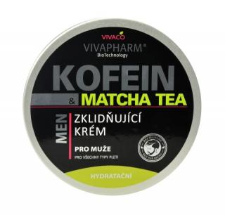 Vivaco Zklidňující krém pro muže Kofein a Matcha Tea VIVAPHARM 200 ml