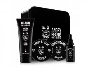 Angry Beards Velká kosmetická sada na vousy Obsah sady: Velkej Traveller a velkej CEO