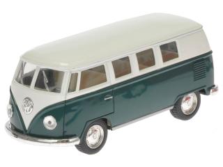 Autobus Volkswagen 1:32 13cm kov zpětný chod Barvy: zelená