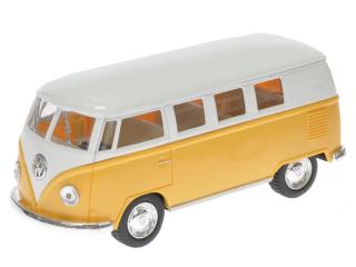 Autobus Volkswagen 1:32 13cm kov zpětný chod Barvy: žlutá