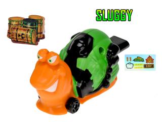 Bugs Racings 9cm foukni a jeď se samolepkou 8druhů postavička: Sluggy