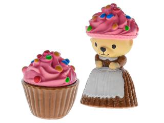 Cupcake mini medvídek 6cm vonící v blistru postavička: Fany