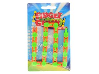 Fidget Toys Chain řetízek tvarovací 40cm Barvy: zelenooranžová