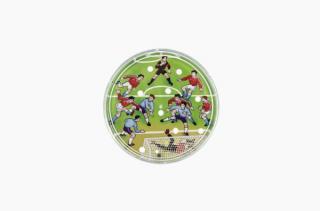 Kopaná/Fotbal kopaná hra hlavolam plast průměr 9cm Barvy: zelená