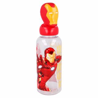 Láhev se 3D figurkou 560 ml - Iron man, Avengers