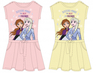 Ledové království Anna a Elza Frozen letní šaty Barva: Růžová, Velikost: 98