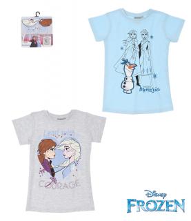 Ledové království Anna a Elza Frozen tričko modré Barva: Světle modrá, Velikost: 92 (2 roky)