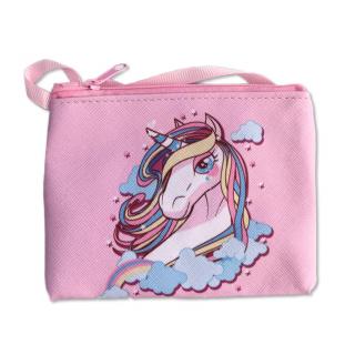 Malá kabelka - peněženka Jednorožec Barvy: růžová