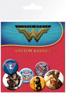 Placky Wonder Woman - set 6 kusů