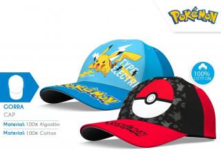 Pokémon kšiltovka-baseballová čepice Barva: Modrá, Velikost: 52