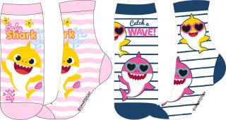 Ponožky - Baby shark Barva: Růžová, Velikost: 23-26