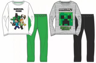 Pyžamo MINECRAFT chlapecké dlouhé Barva: Zelená, Velikost: 116