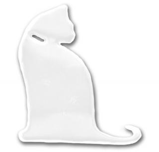 Reflexní přívěsek - Bílá kočička