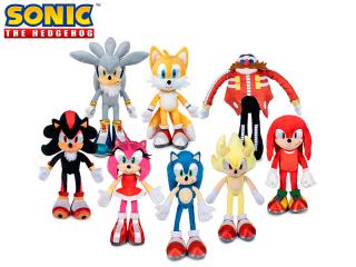 Sonic - plyšové postavy 30cm 8druhů 0m+ Barvy: žlutá