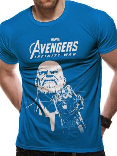 Tričko Avengers: Infinity War - Blue Thanos Velikost: M