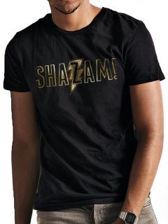 Tričko Shazam! - Gold Foil Logo Velikost: XL