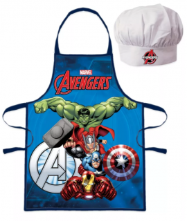 Zástěra AVENGERS set s čepicí